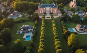 vue sur le château de Bondues