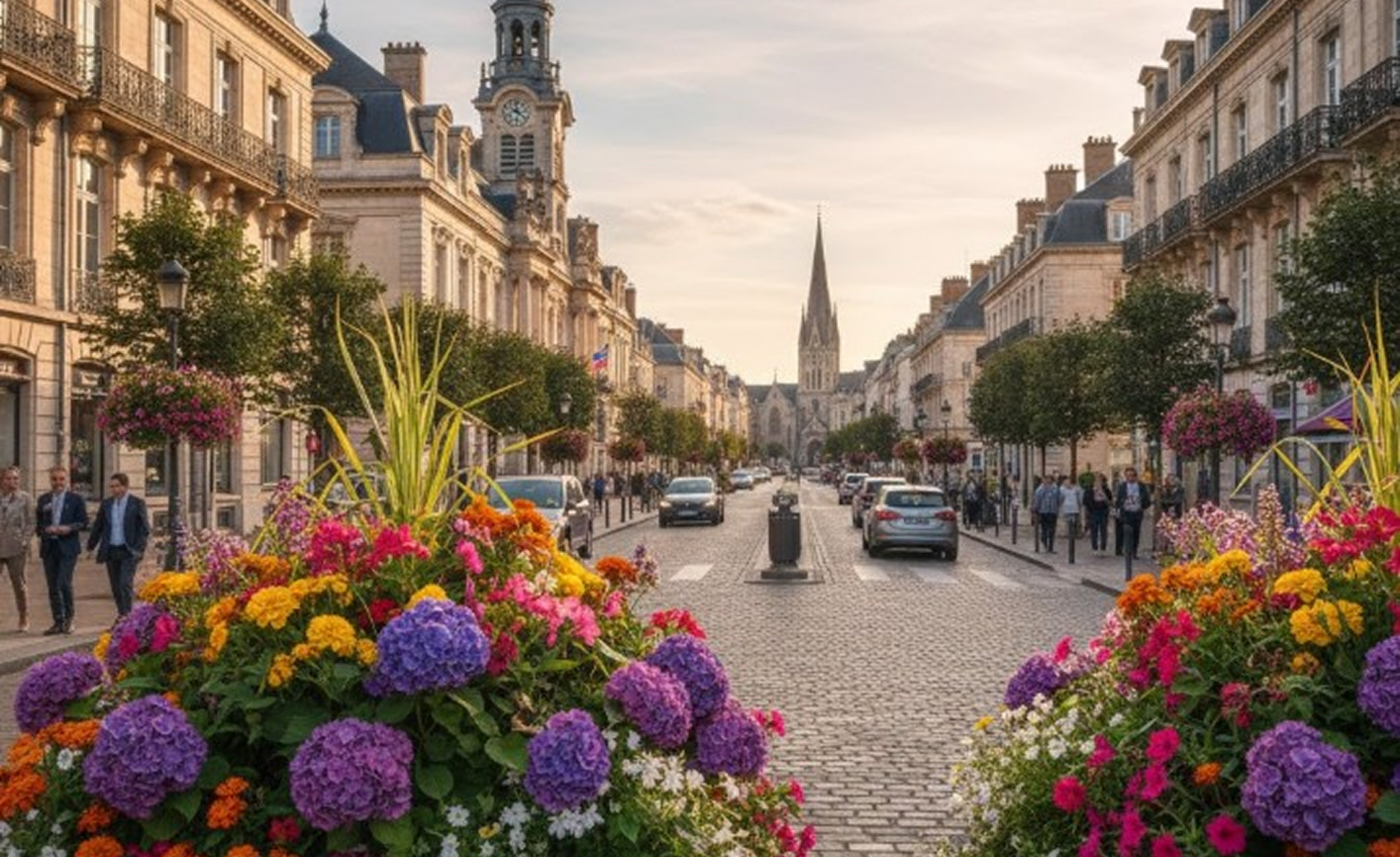 vue sur le centre ville de marcq-en-baroeul