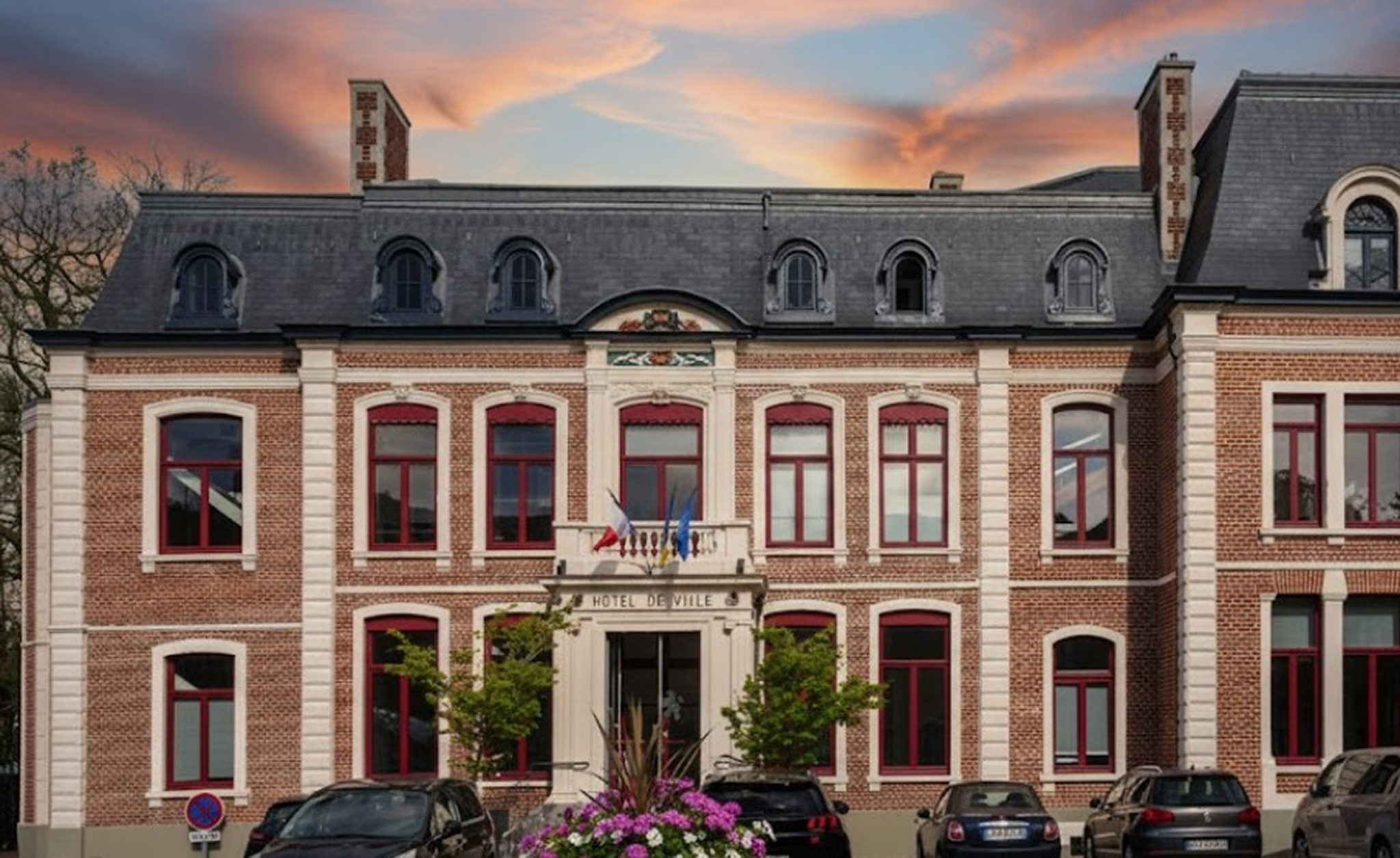 vue sur la mairie de roncq