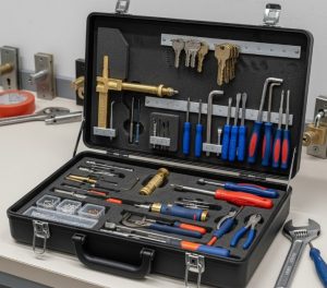 caisse à outils d'un serrurier