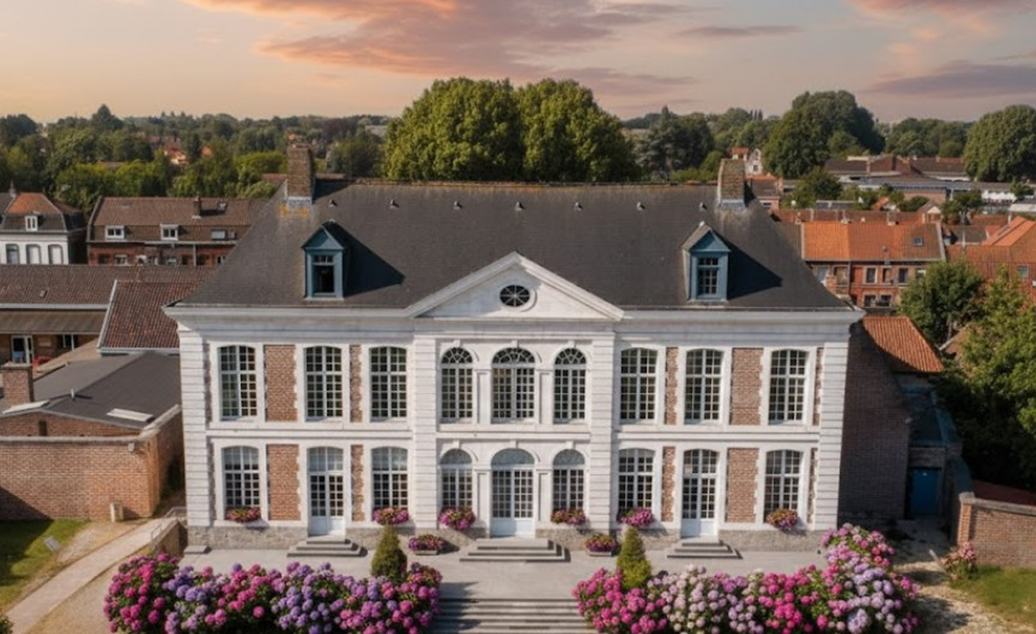 vue sur un château de villeneuve d'ascq